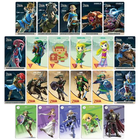 all legend of zelda nfc cards|amiibo cards Zelda wolmart.